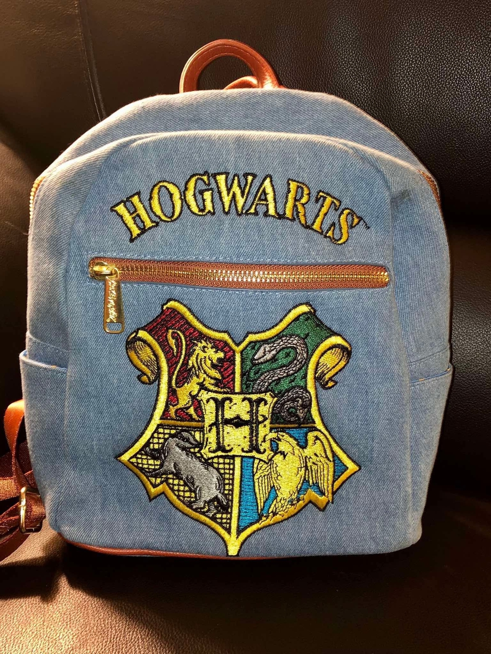 Cakeworthy x Harry Potter Hogwarts Denim Mini Backpack